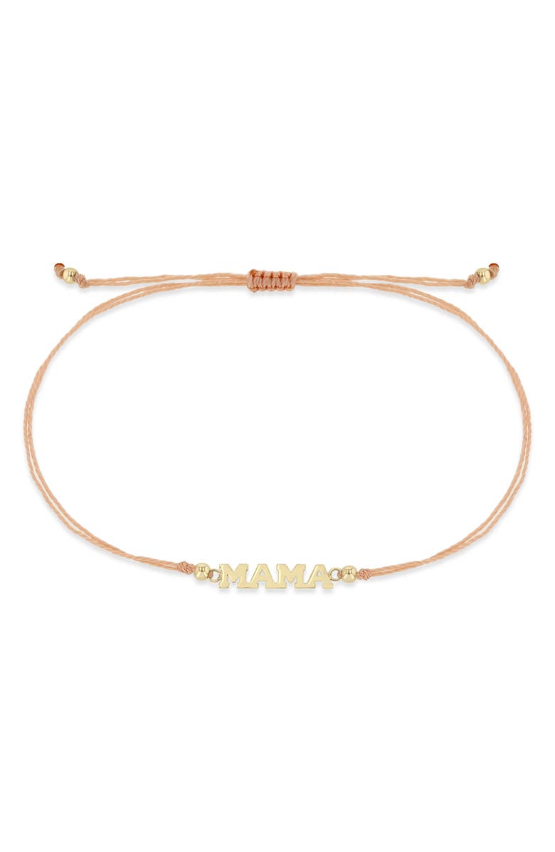 Zoë Chicco 14K Gold 4-Letter Slider Bracelet, Alternate, color, 14K Yellow Gold