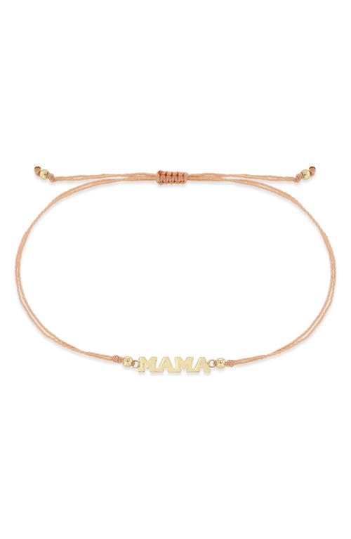 Zoë Chicco 14k Gold 4-letter Slider Bracelet In 14k Yellow Gold