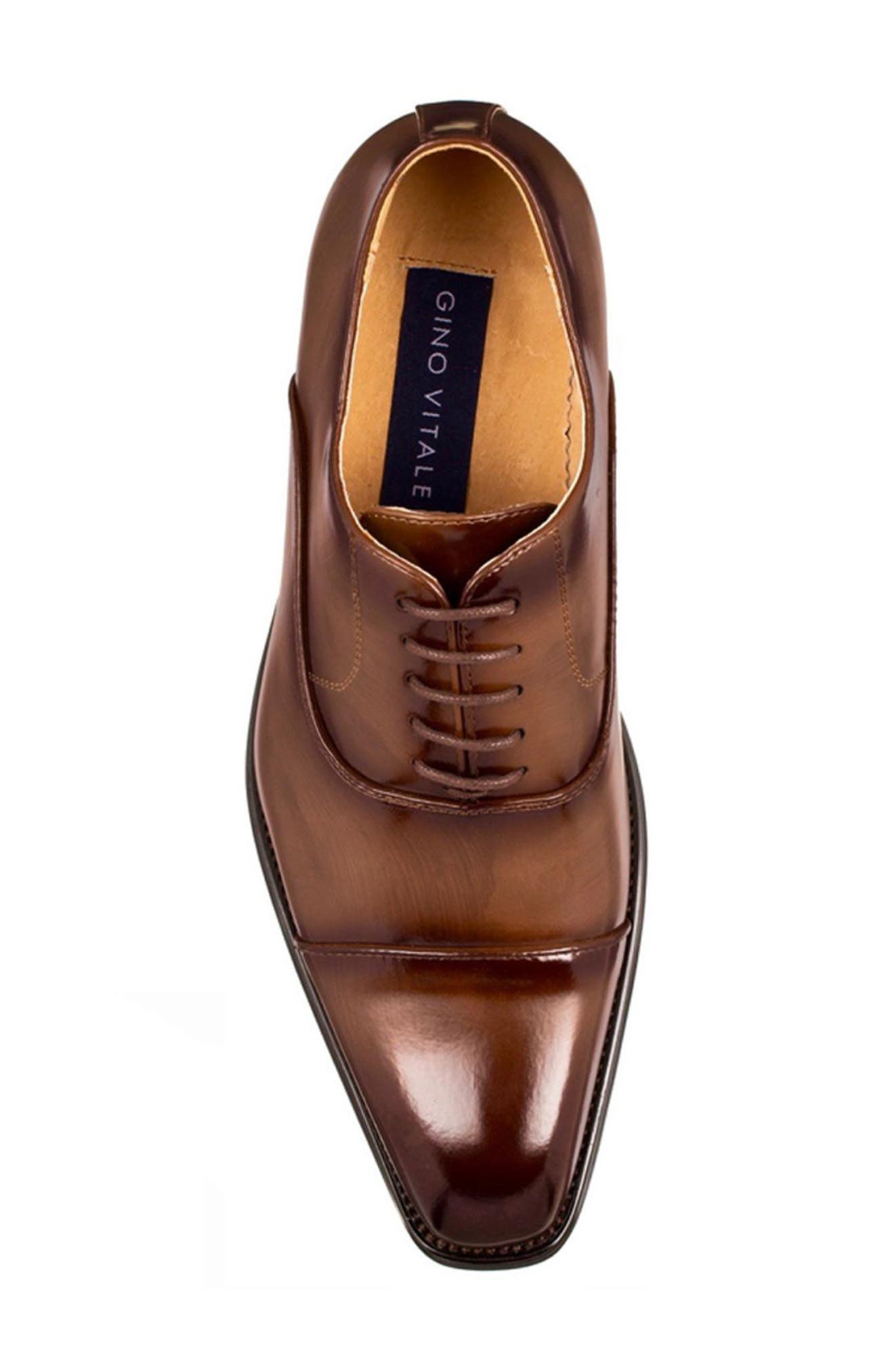 Cap Toe Oxford, Alternate, color, DARK BROWN