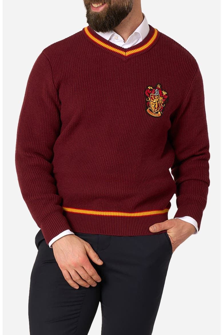 Harry Potter Gryffindor Sweater, Main, color, RED