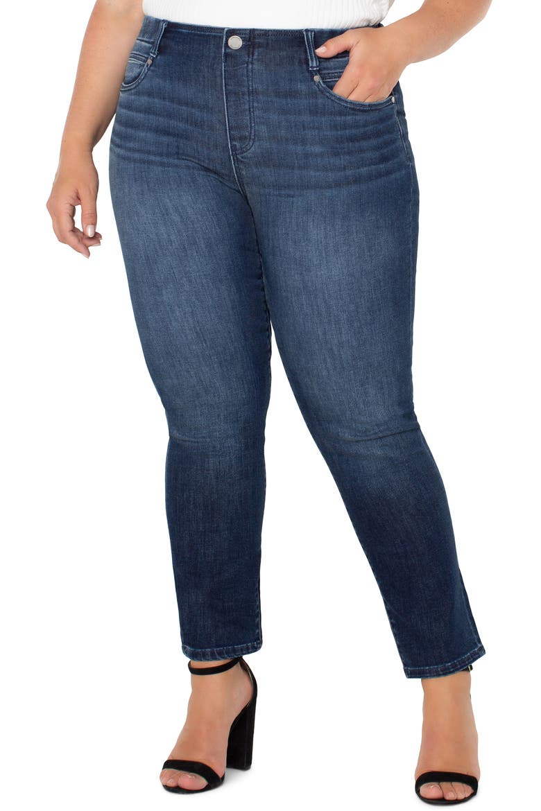 Gia Glider Pull-On Slim Jeans, Main, color, WARNER LAKE