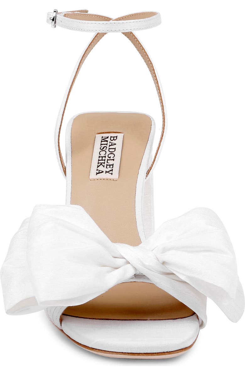 BADGLEY MISCHKA Olani Platform Ankle Strap Sandal, Alternate, color, White Silk