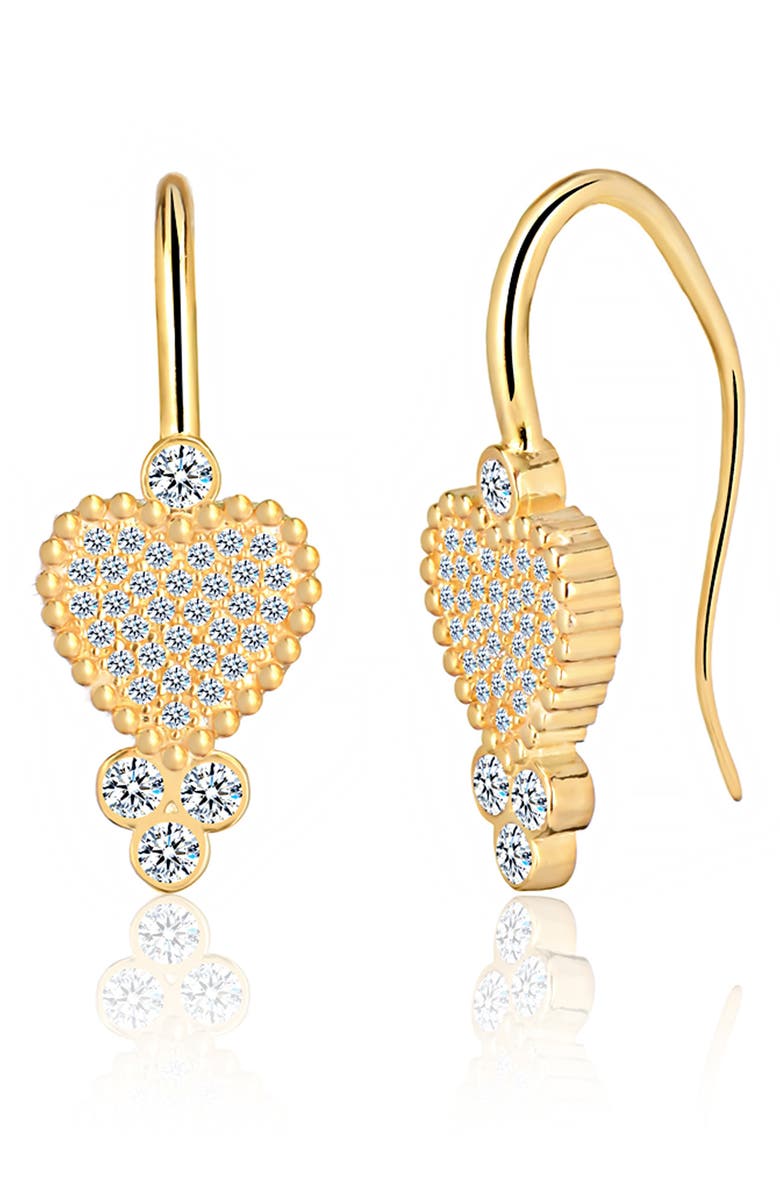 GABI RIELLE Radiant Love Drop Earrings, Main, color, Gold