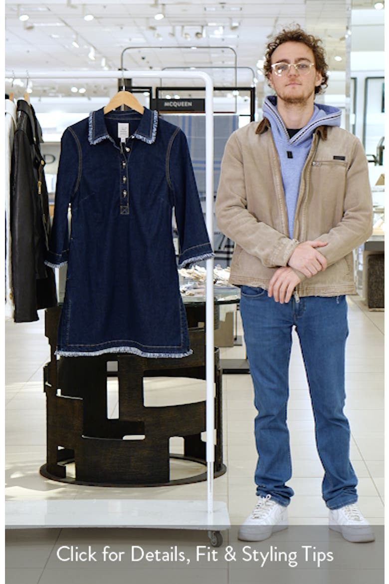 Dany Fringe Denim Shirtdress video