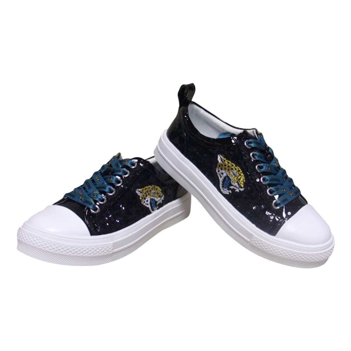 CUCE Women's Cuce Black Jacksonville Jaguars Team Sequin Sneakers, Alternate, color, 