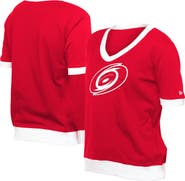 New Era Women's New Era Red Carolina Hurricanes Game Day Rhinestuds T-Shirt