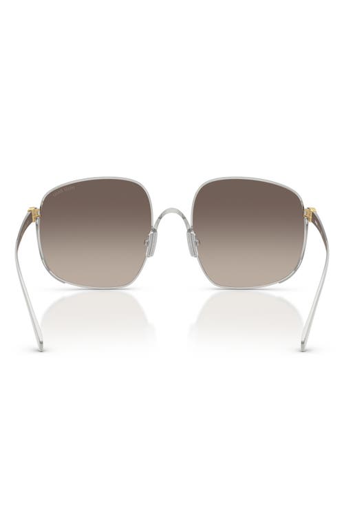 Miu Miu Mu A57s 57mm Gradient Square Sunglasses In Brown
