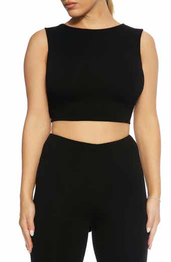 Naked Wardrobe Tie it Back Crop Top