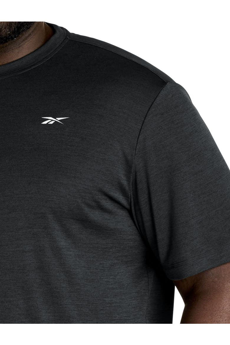 Big & Tall ID Train Melange Performance Tee, Alternate, color, BLACK