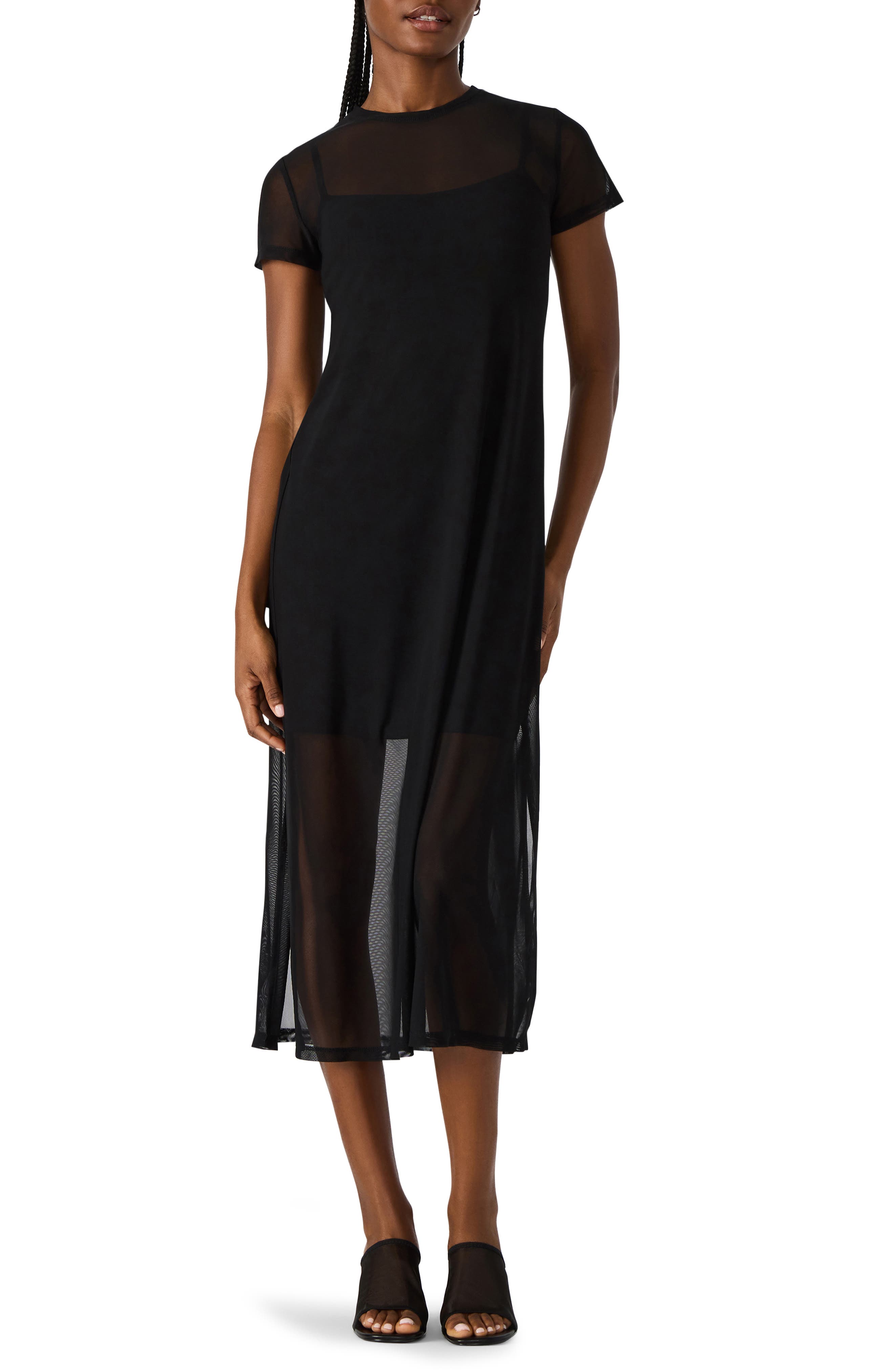 Steve Madden Nola Mesh Midi Dress