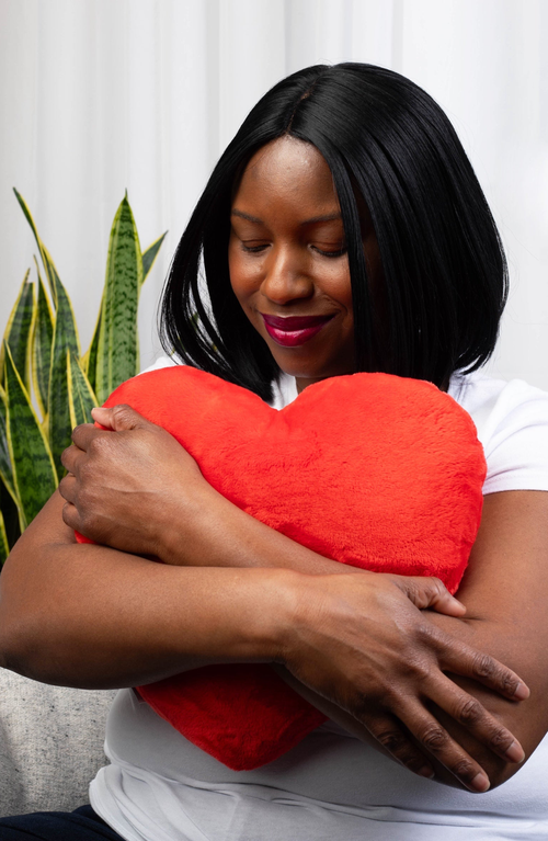 Hugimals World Heart To Hug Pillow In Red