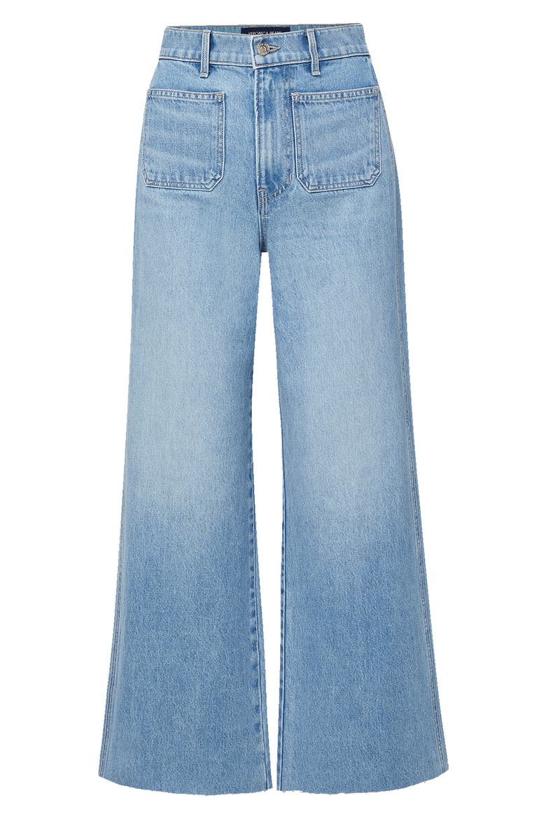 Taylor High Waist Crop Wide Leg Jeans, Alternate, color, BIG SPLASH