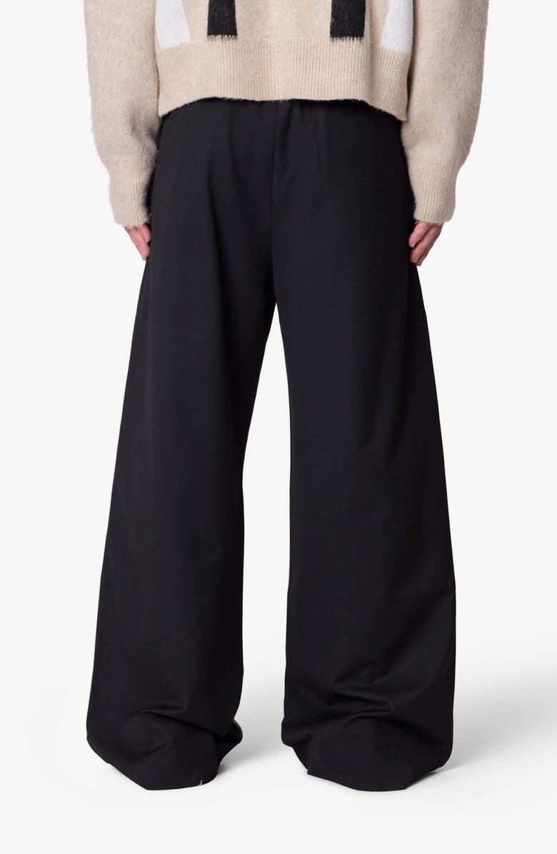 mnml Pleated Wide Leg Cotton Blend Pants, Alternate, color, 
