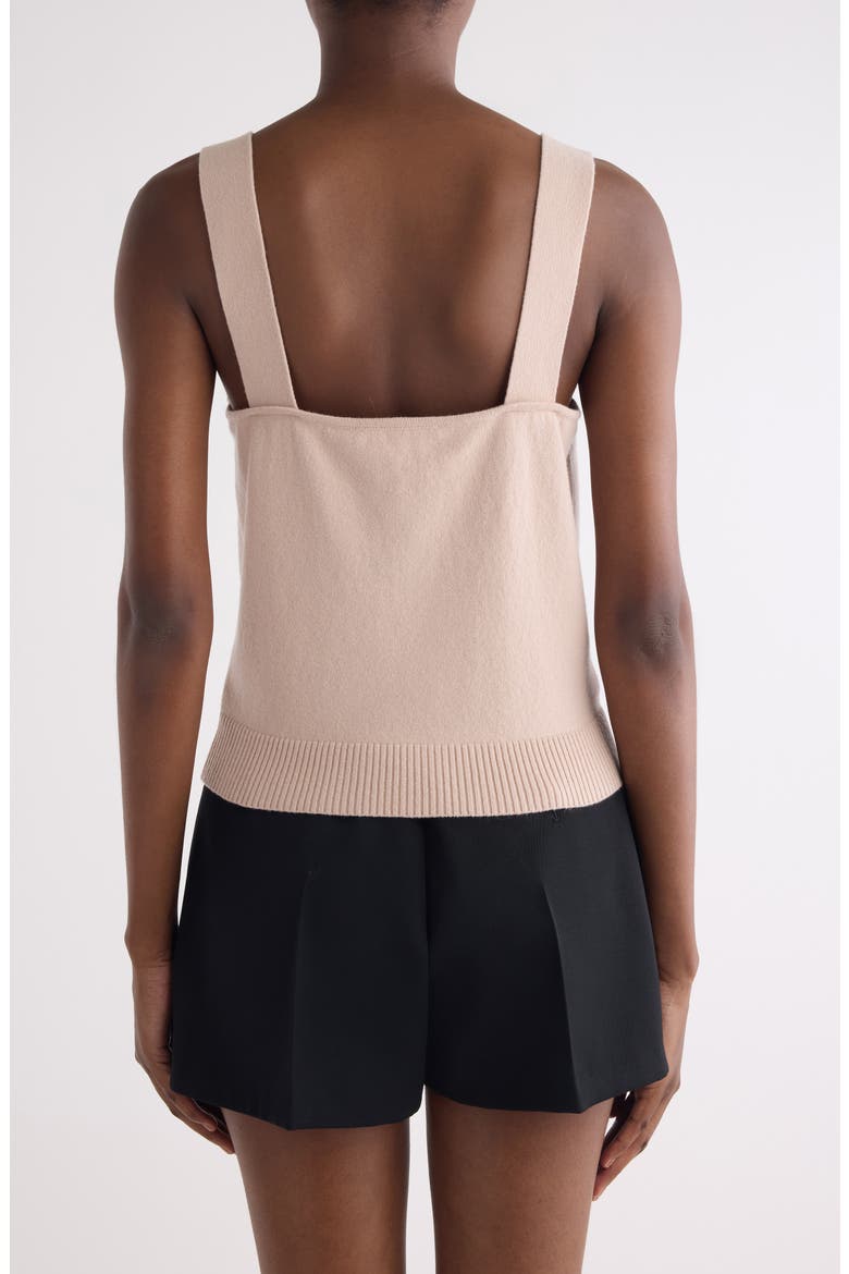 Embroidered Log Wool & Cashmere Tank, Alternate, color, LIGHT PINK
