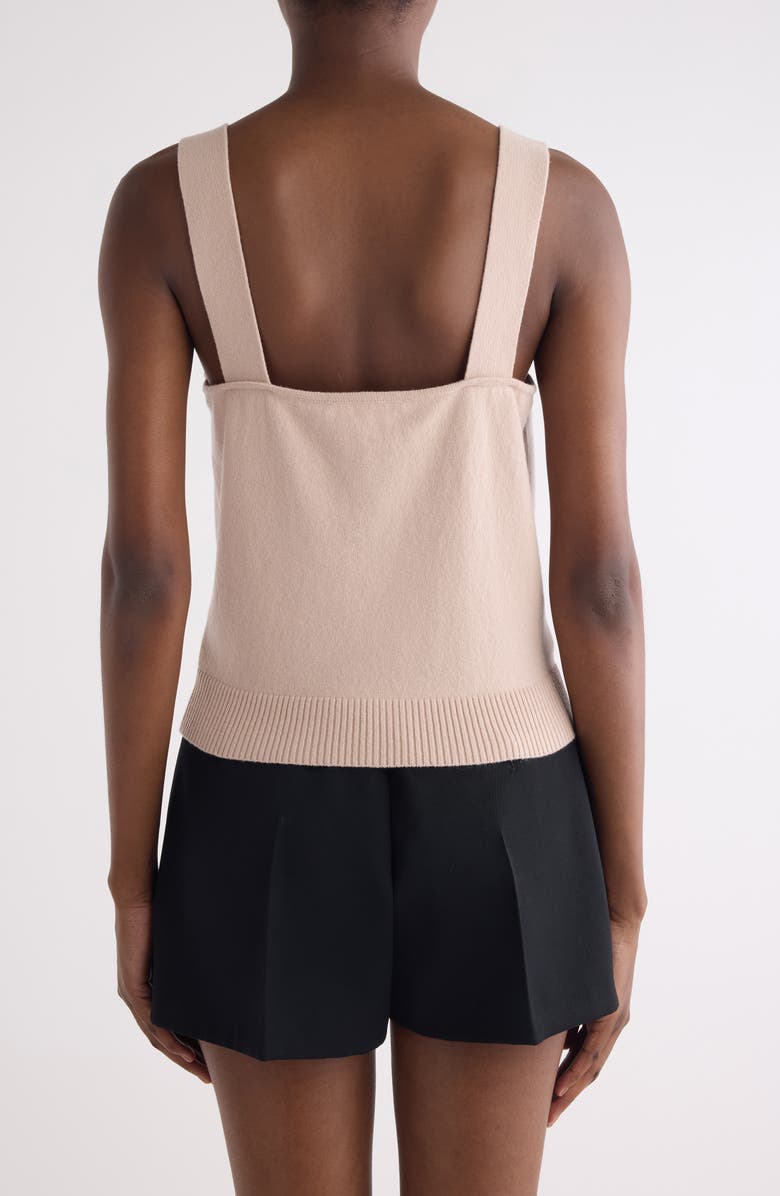 Givenchy Embroidered Log Wool & Cashmere Tank, Alternate, color, Light Pink