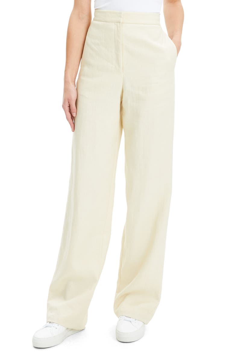 Clean Wide Leg Pants, Main, color, LIGHT LINEN