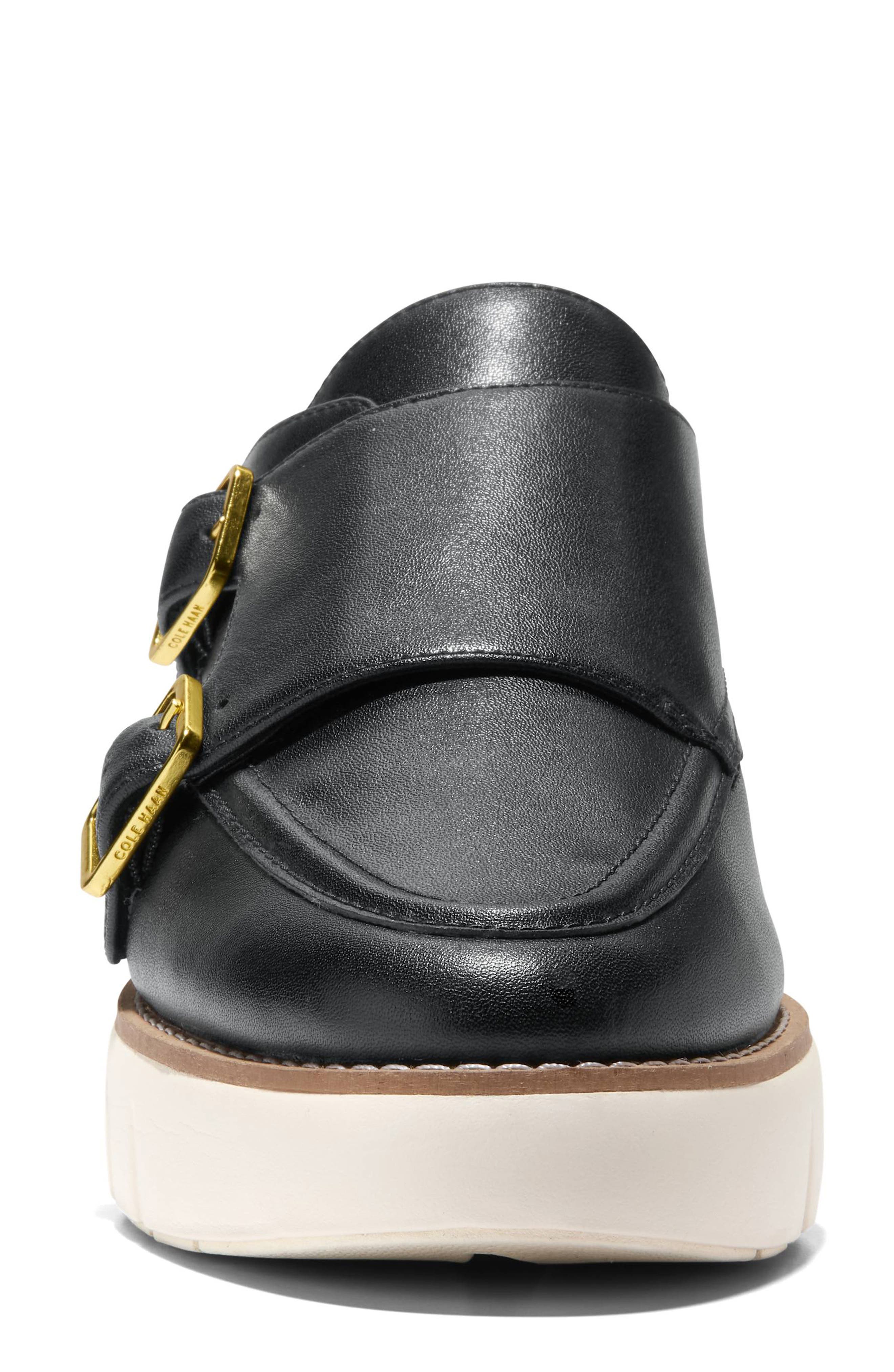 Cole Haan Grand City Platform Monk Sneaker, Alternate, color, Black/ Ivory