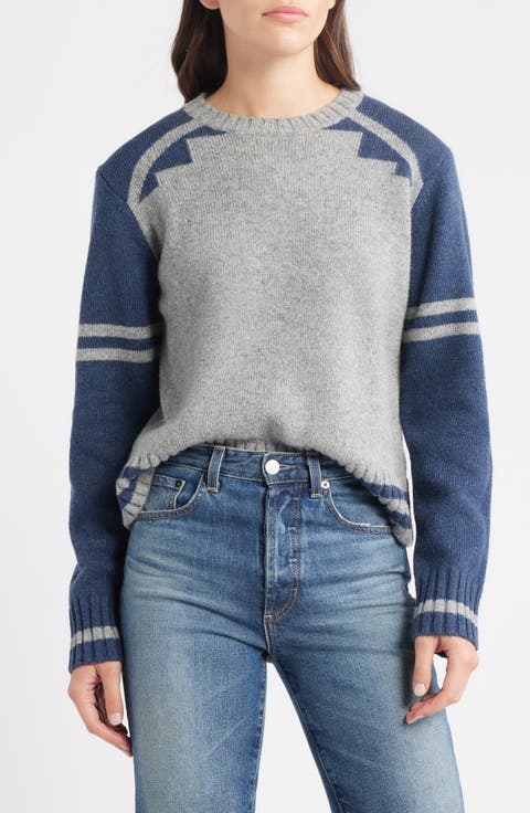 Graphic Shetland Wool Sweater