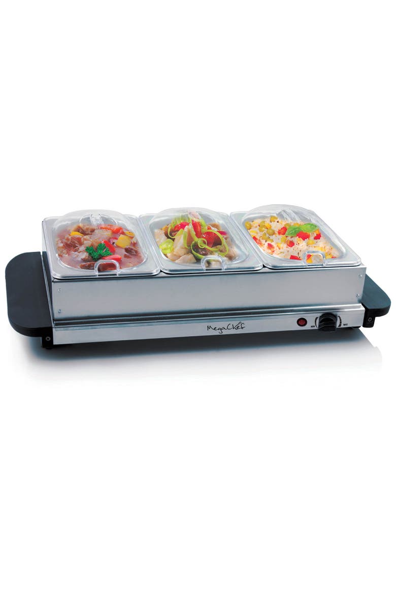 Megachef Buffet Server & Food Warmer, Main, color, Grey