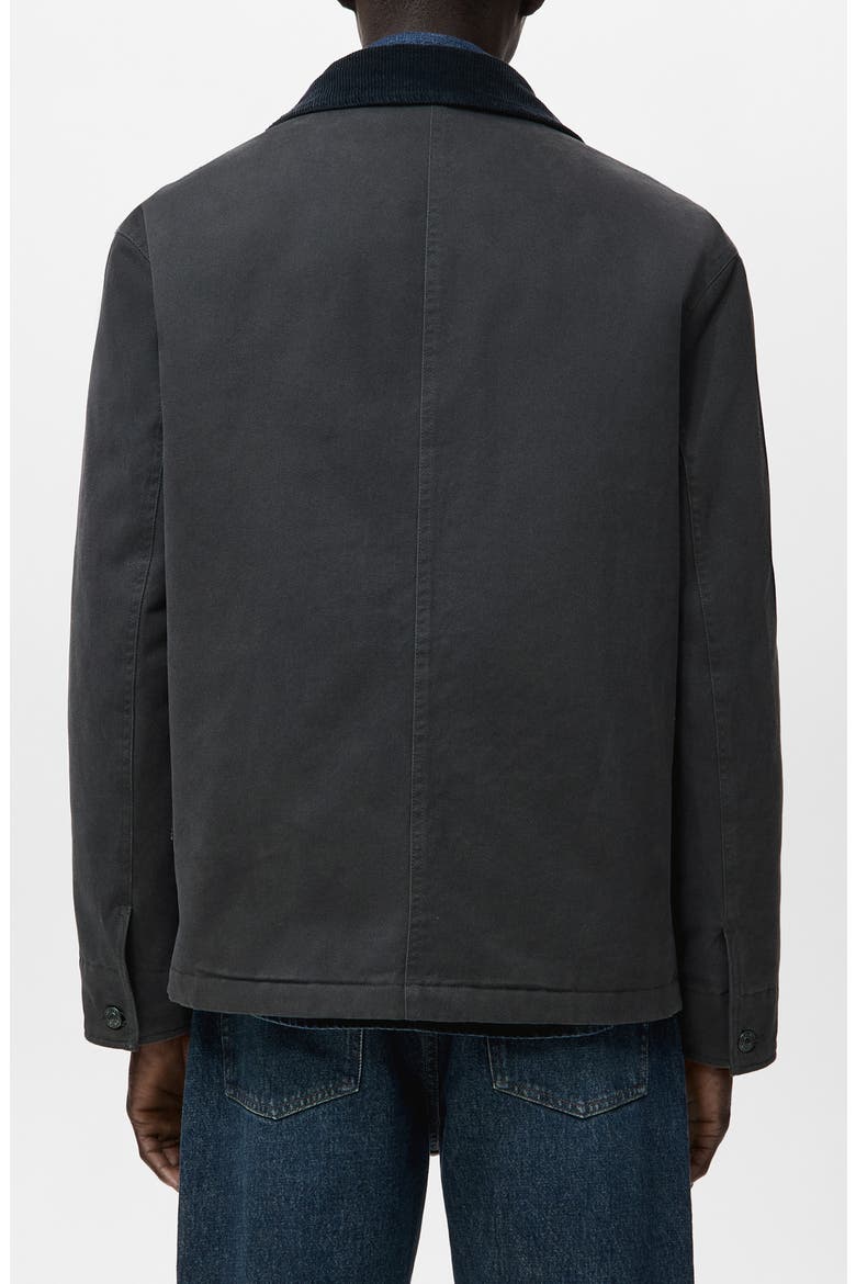 Cotton Corduroy Collar Jacket, Alternate, color, CHARCOAL