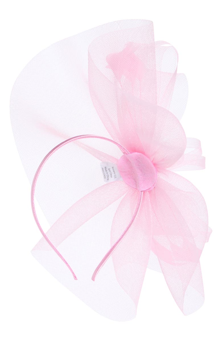 San Diego Hat Fascinator with Feathers, Alternate, color, Blush