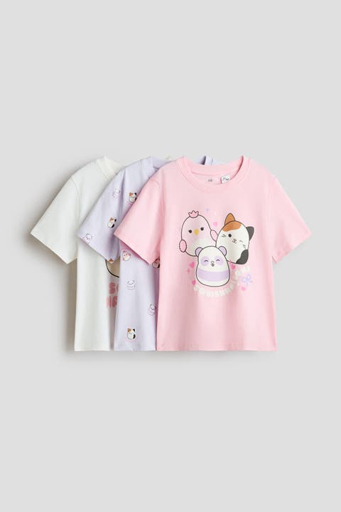 3-pack printed jersey tops