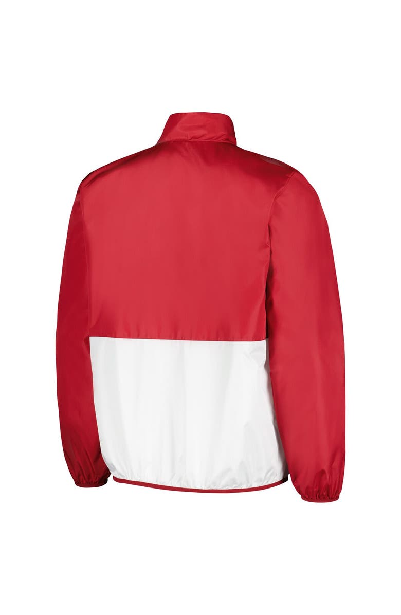 G-III SPORTS BY CARL BANKS Men's G-III Sports by Carl Banks Cardinal Arkansas Razorbacks Cornerman Half-Zip Top, Alternate, color, Cardinal