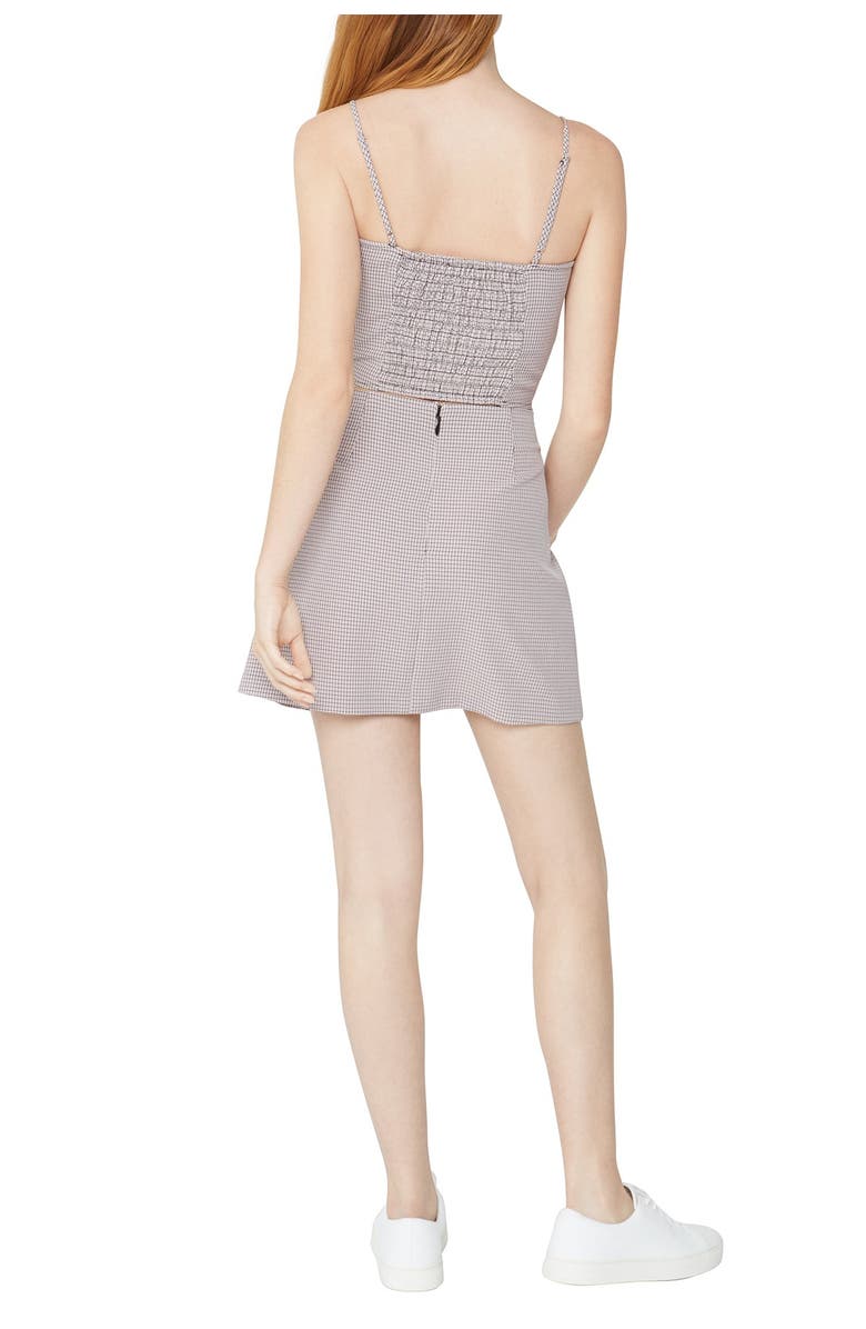 BCBGeneration Smocked Back Houndstooth Cami Top, Alternate, color, 