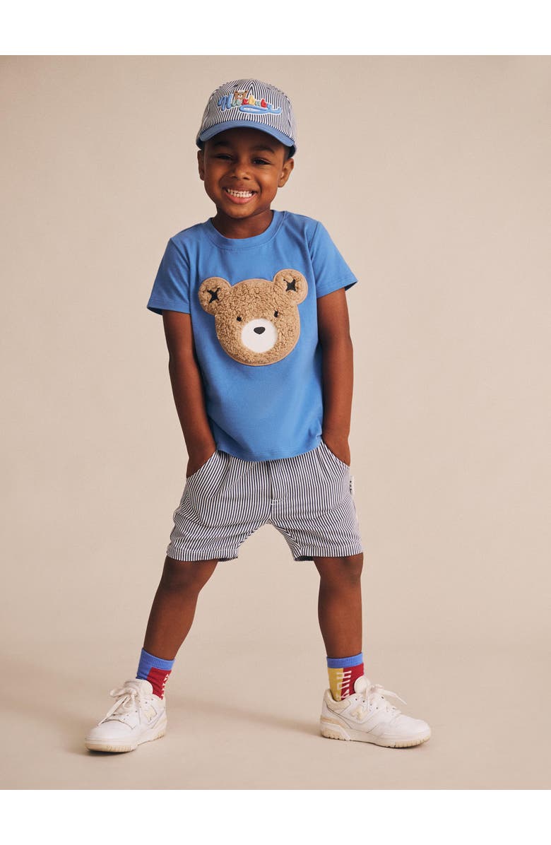 Huxbaby Furry Huxbear Tee, Alternate, color, Marine