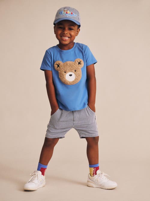 Huxbaby Furry Huxbear  Tee In Blue
