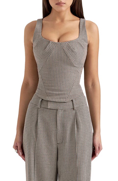 Selma Lace-Up Corset Top