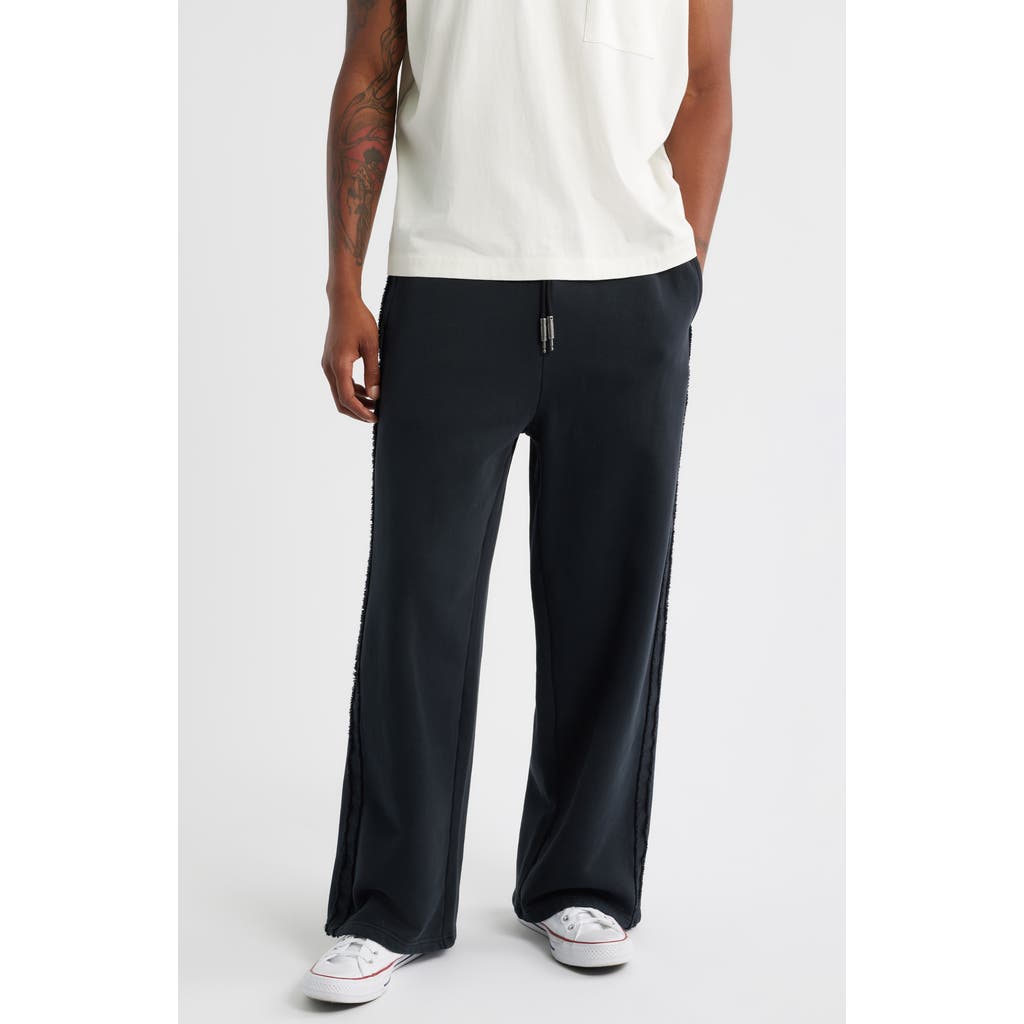 Elwood Metal Cotton Terry Sweatpants In Black