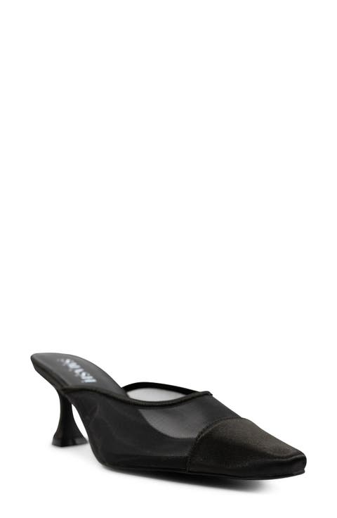 Ella Pointed Toe Mesh Mule