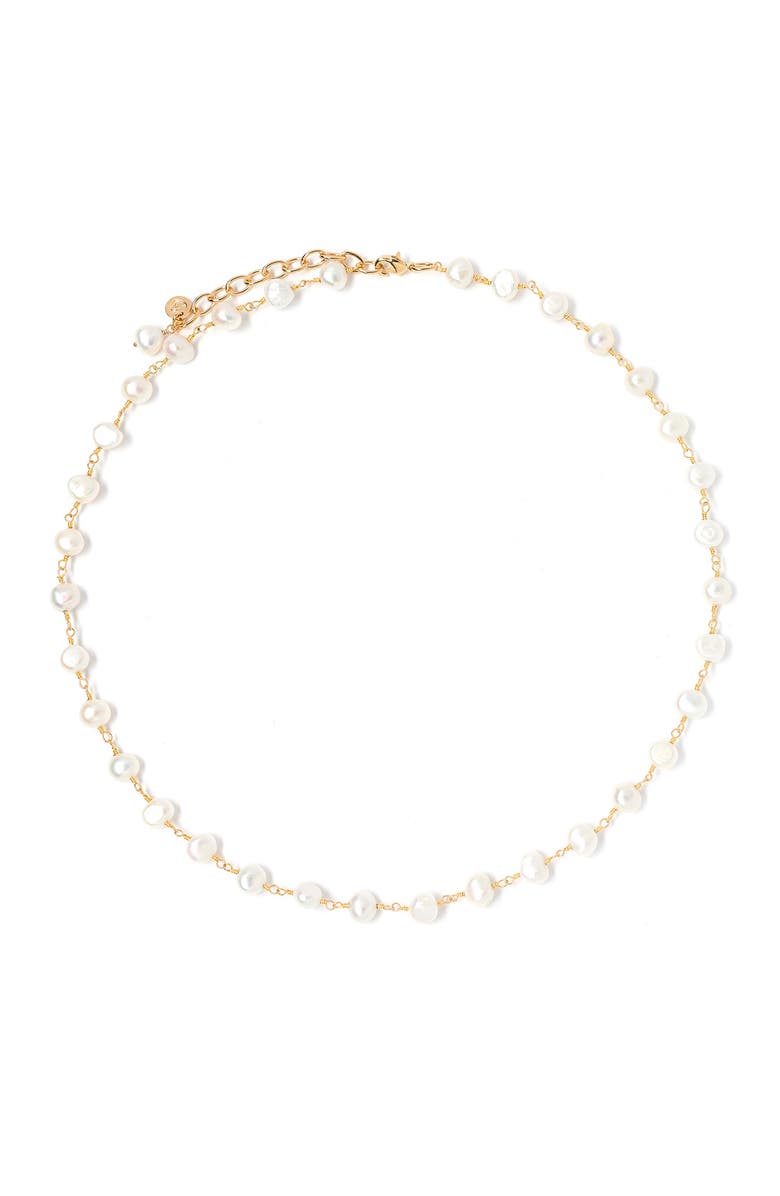 Tess + Tricia Jamie Freshwater Pearl Necklace, Main, color, 