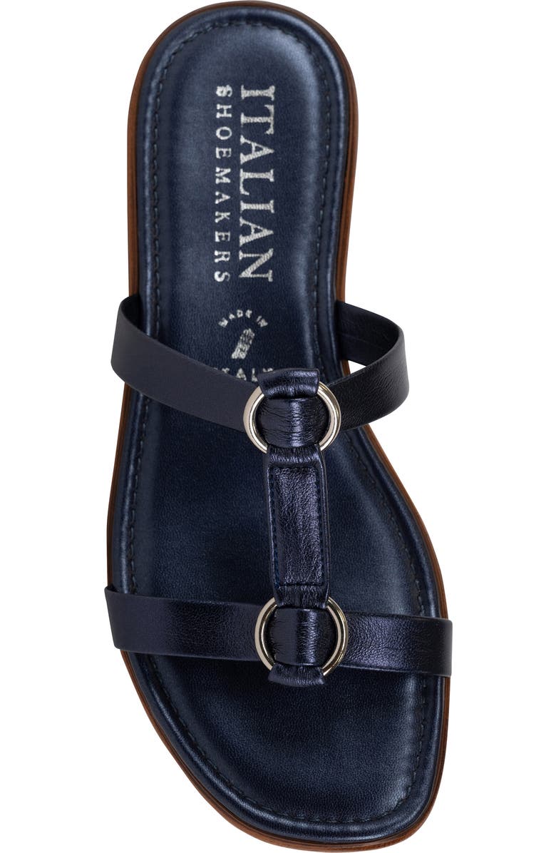 ITALIAN SHOEMAKERS Mikayla Slide Sandal, Alternate, color, Blue Metallic