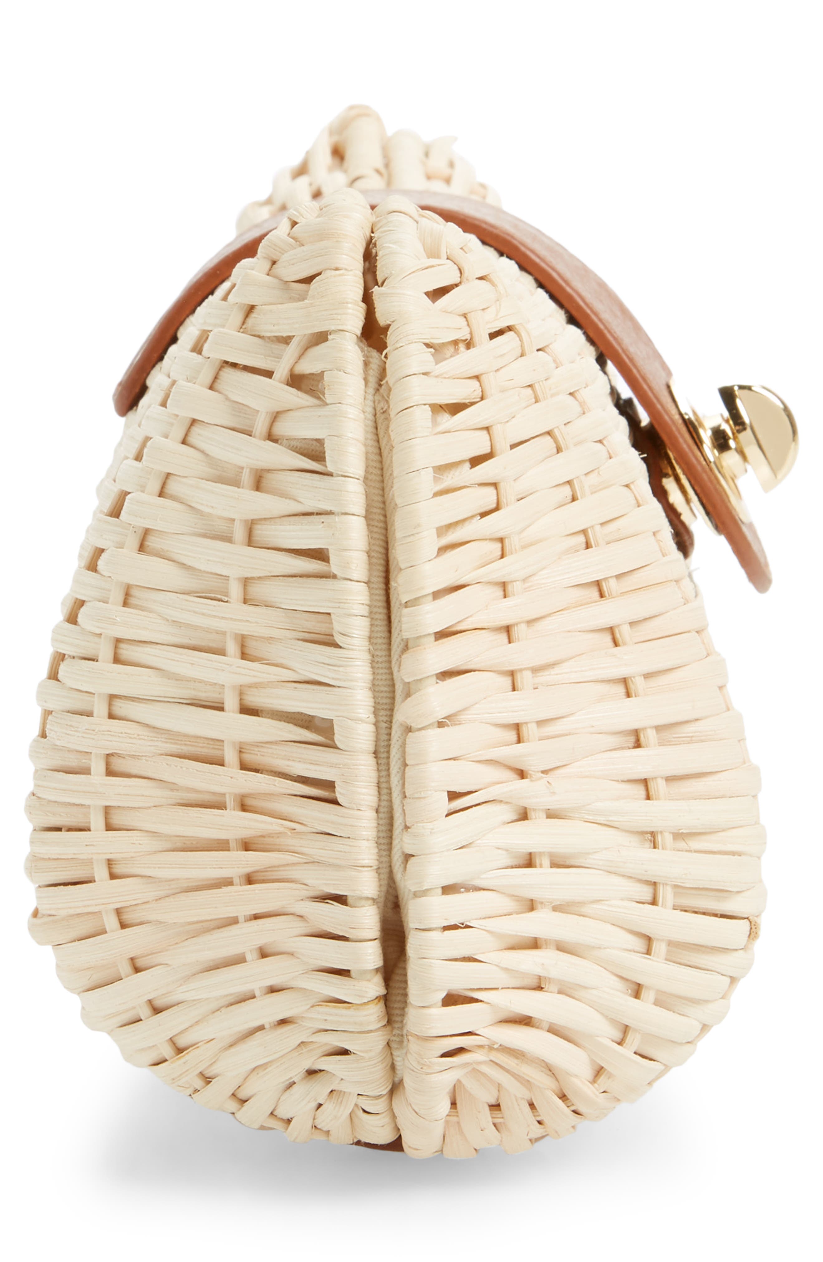 Wicker Clutch, Alternate, color, LIGHT NATURAL