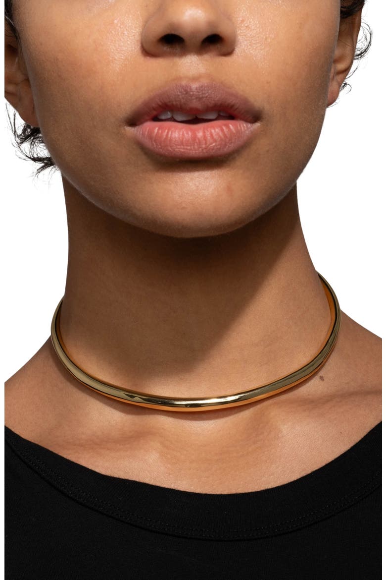 Essentials Thin Collar Necklace, Alternate, color, NO STONES