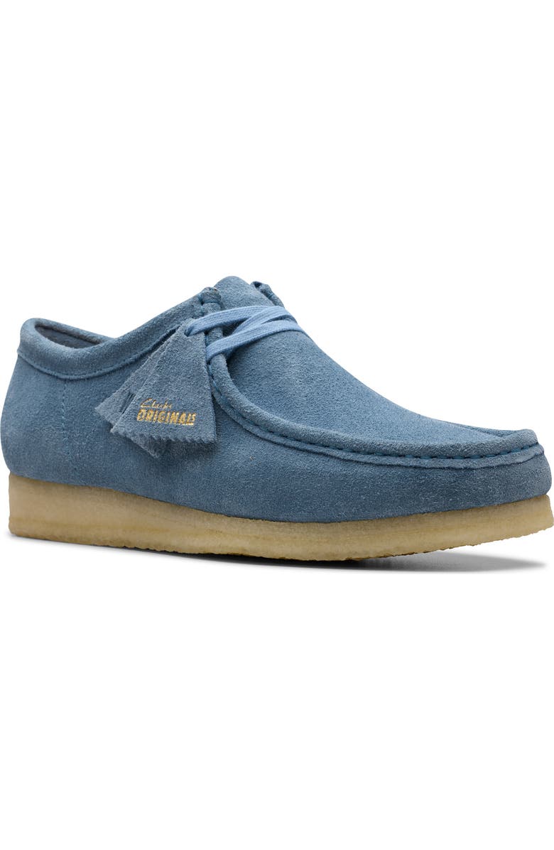 Clarks<sup>®</sup> Originals Wallabee Water Resistant Chukka Boot, Main, color, French Blue