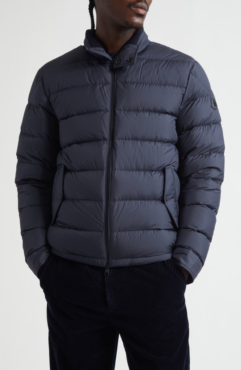 Moncler Phrier Down Jacket, Main, color, Navy