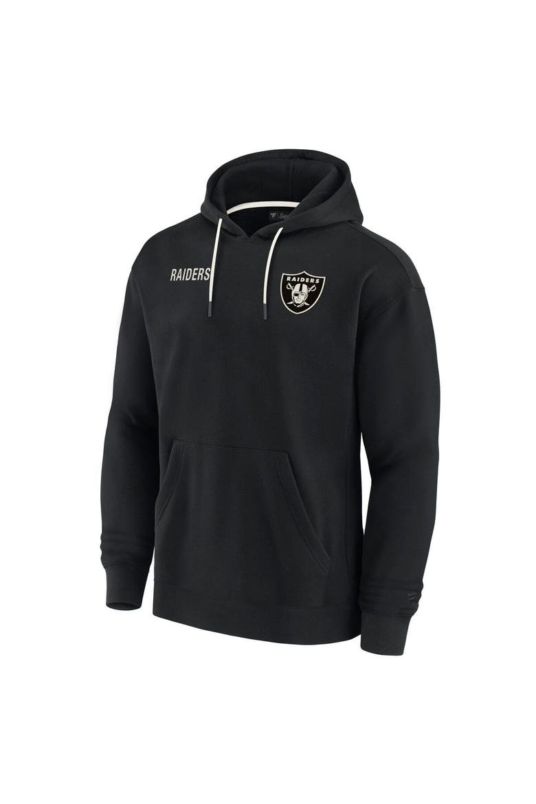 Unisex Fanatics Signature Black Las Vegas Raiders Elements Super Soft Fleece Pullover Hoodie, Alternate, color, Black