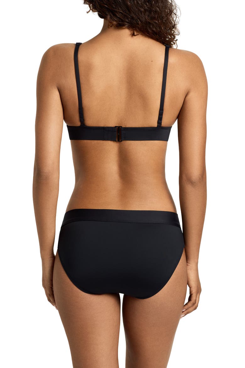 Banded Tall Bikini Top, Alternate, color, BLACK