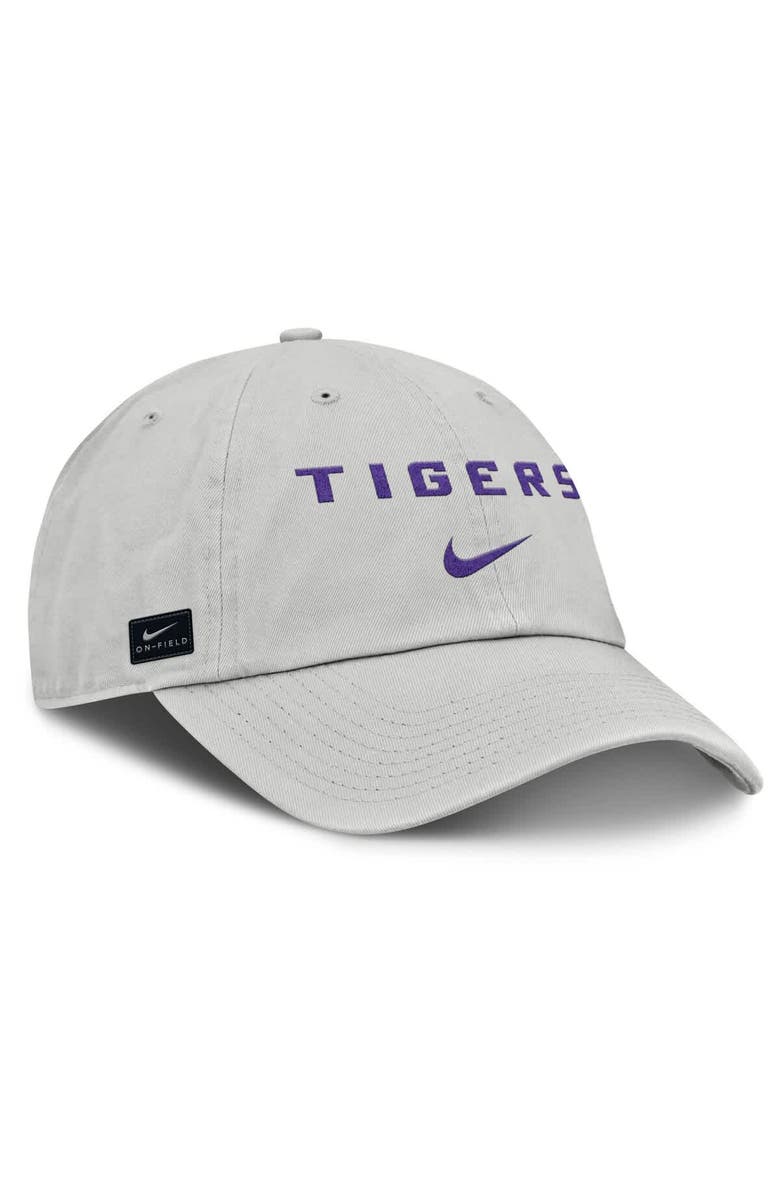 Nike Men's Nike Gray LSU Tigers 2025 On-Field Gameday Club Adjustable Hat, Alternate, color, 