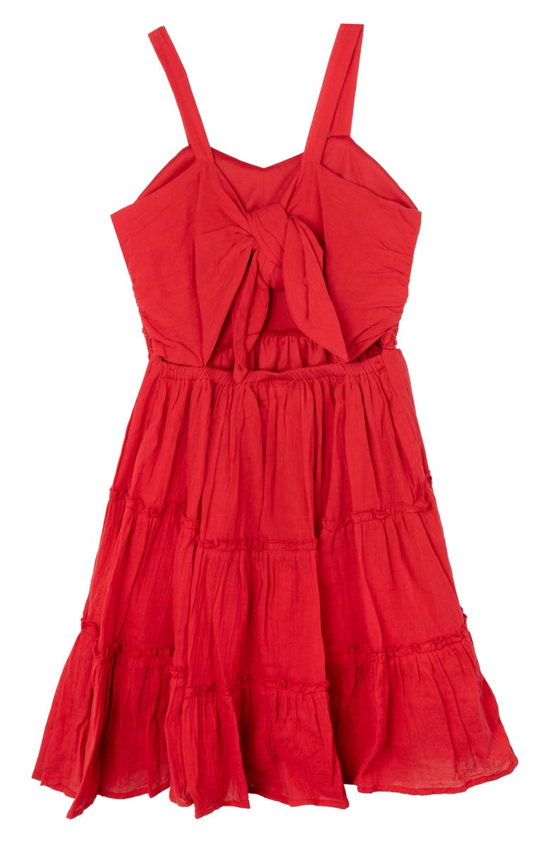 Rare Editions Kids' Floral Lace Dress, Alternate, color, Red