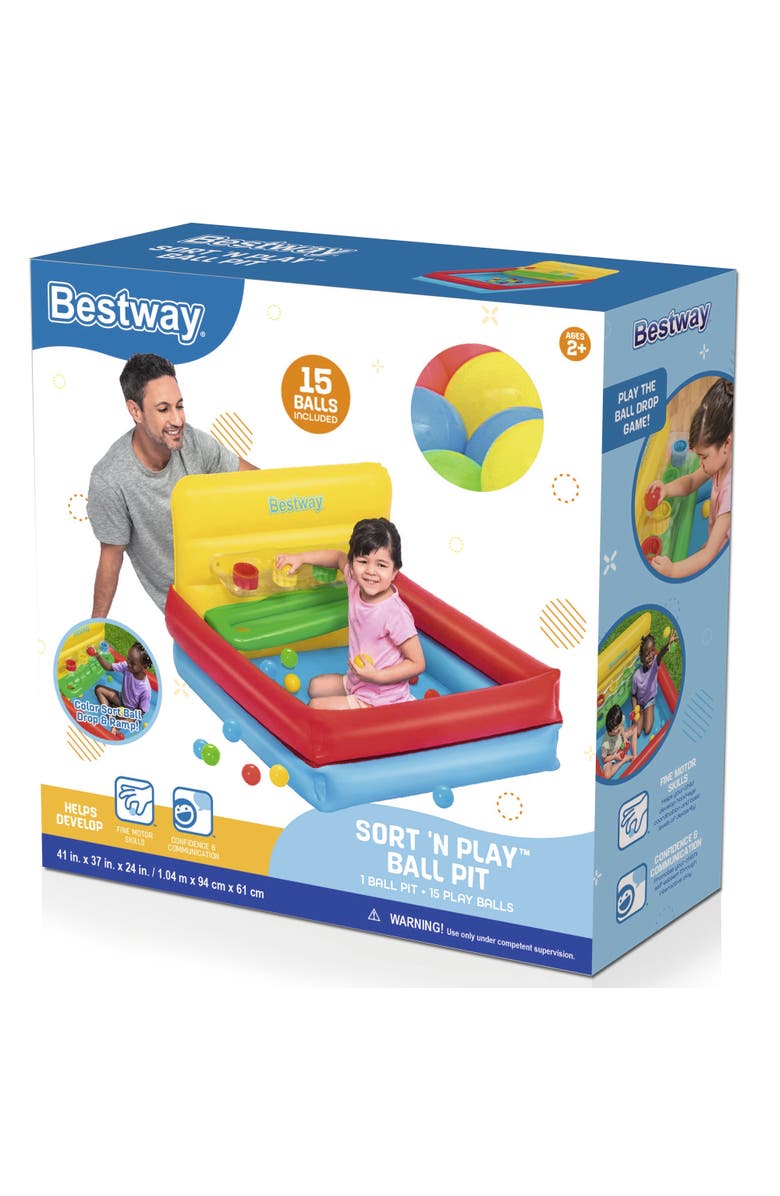 Bestway Sort 
n Play Inflatable Ball Pit with 15 Play Balls, Alternate, color, 