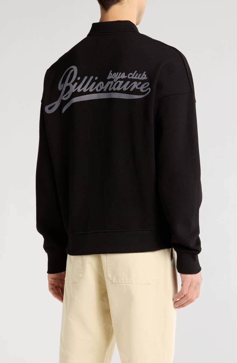 Billionaire Boys Club Paradox Cotton Graphic Polo Sweatshirt, Alternate, color,