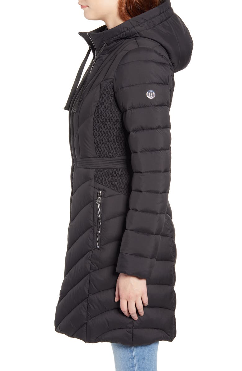 Bernardo Packable Hooded Walker Coat, Alternate, color,