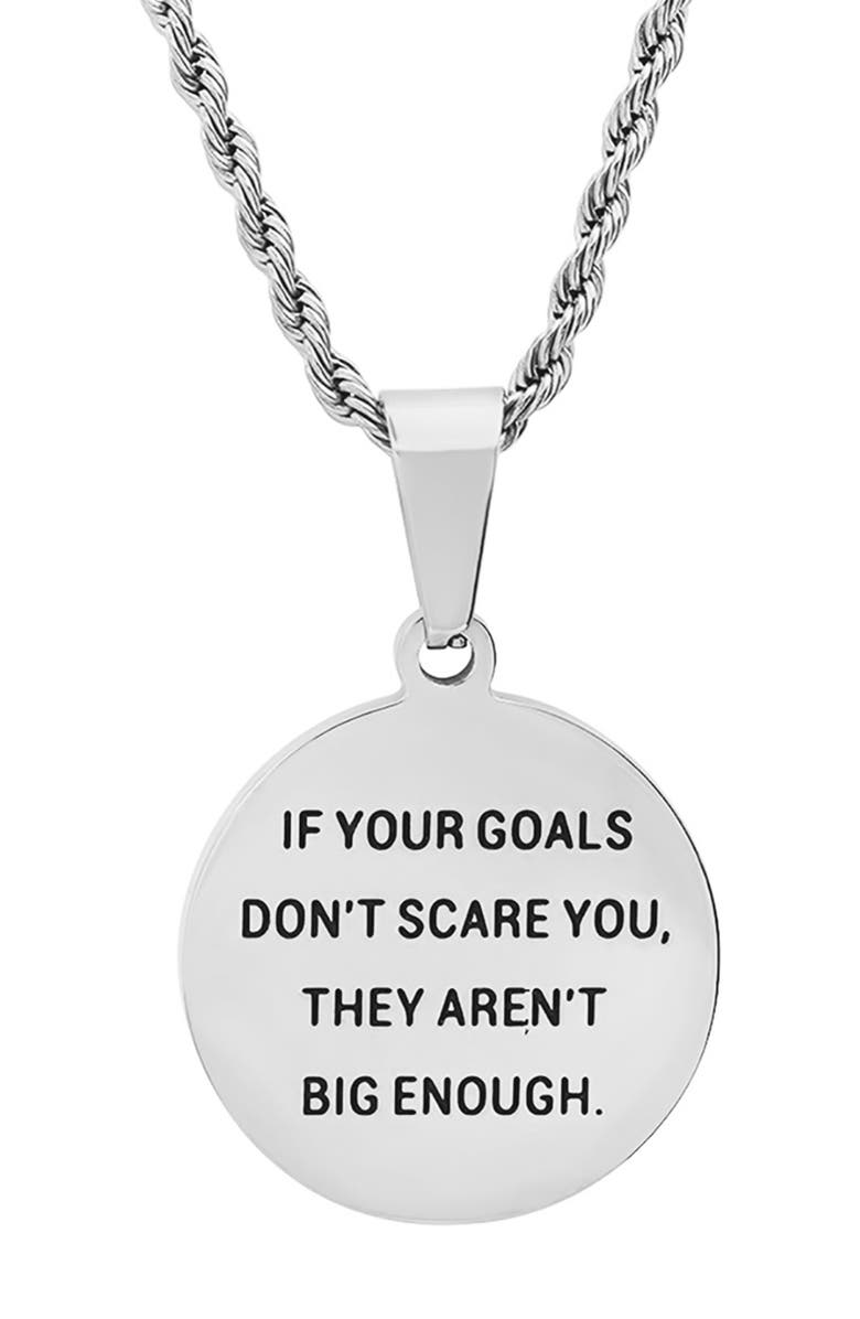 HMY JEWELRY Goals Necklace, Alternate, color, Metallic