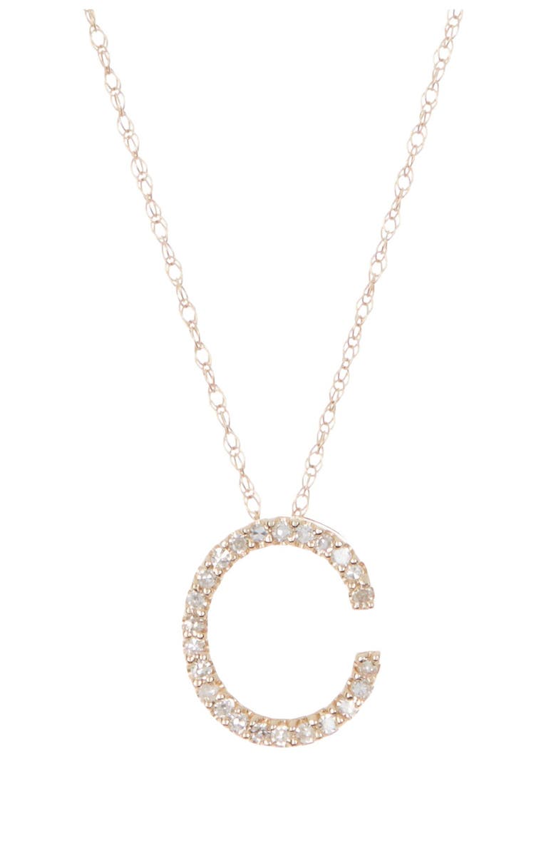 RON HAMI Large Diamond Letter Slider Necklace - Multiple Letters Available, Alternate, color,