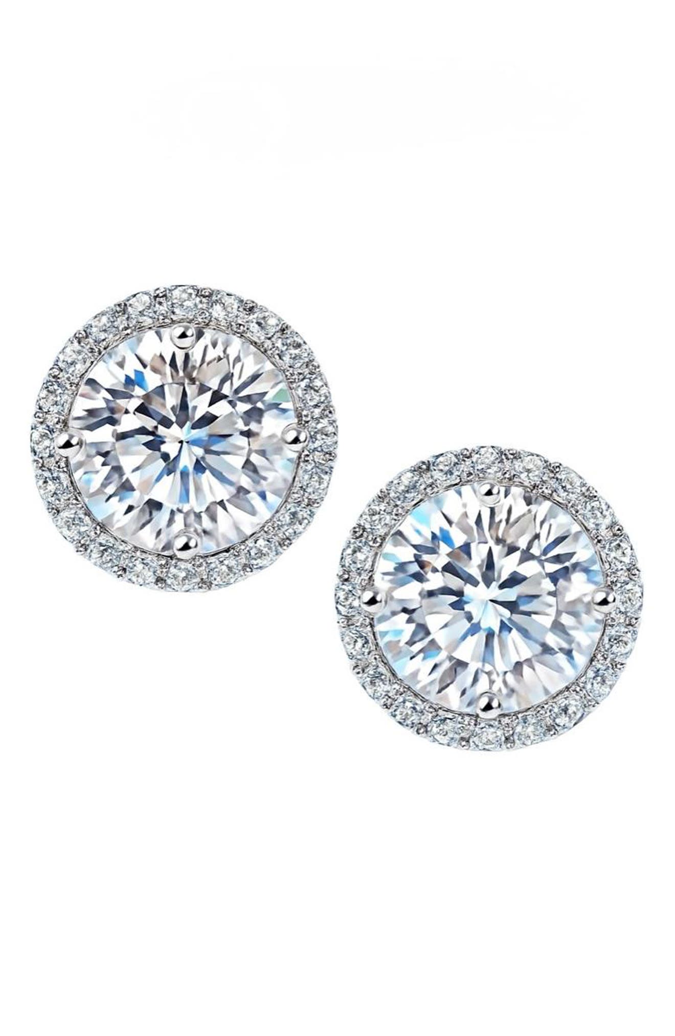 House of Frosted Moissanite Stud Earrings