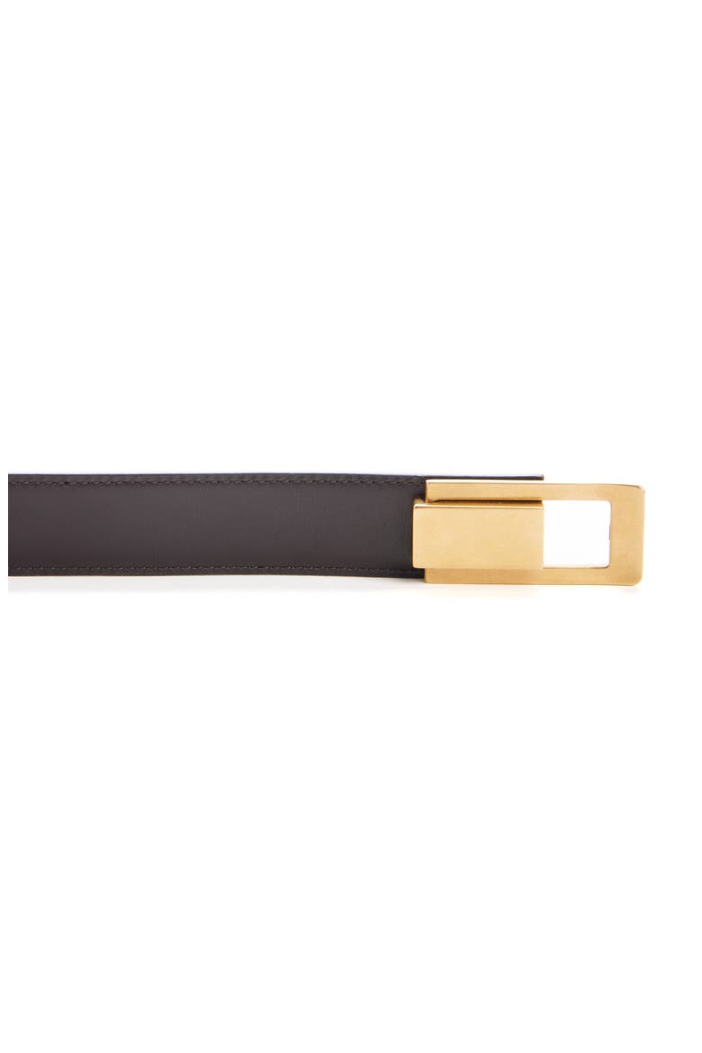 Charniere Logo Buckle Leather Belt, Alternate, color, 2444 MOUNTAIN ROCK